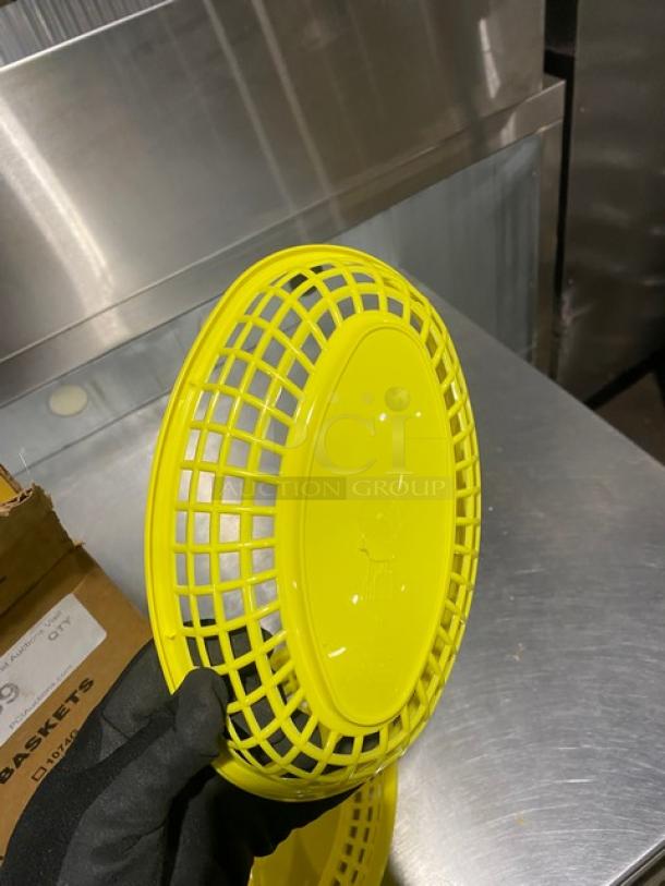New In The Box! Tablecraft Commercial Yellow Fast-Food Baskets! Model: 1074Y! All One Money! - Image 7 of 8