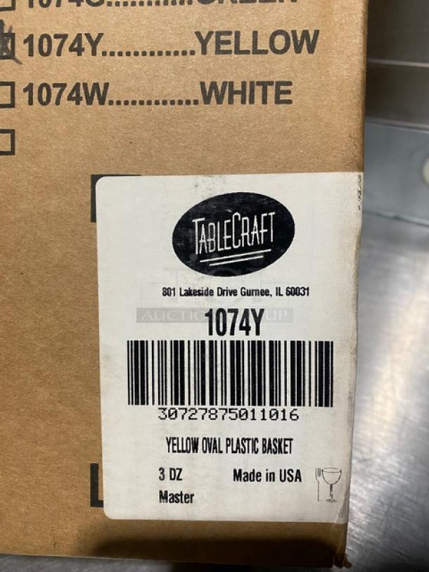 New In The Box! Tablecraft Commercial Yellow Fast-Food Baskets! Model: 1074Y! All One Money! - Image 8 of 8