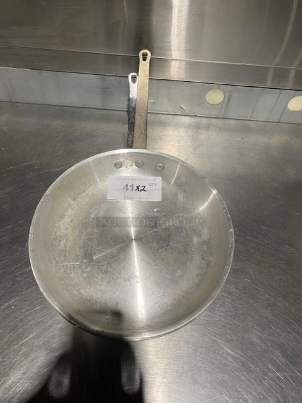 Johnson-Rose Commercial Stainless Steel Frying Pans! 2X Your Bid! - Image 1 of 7