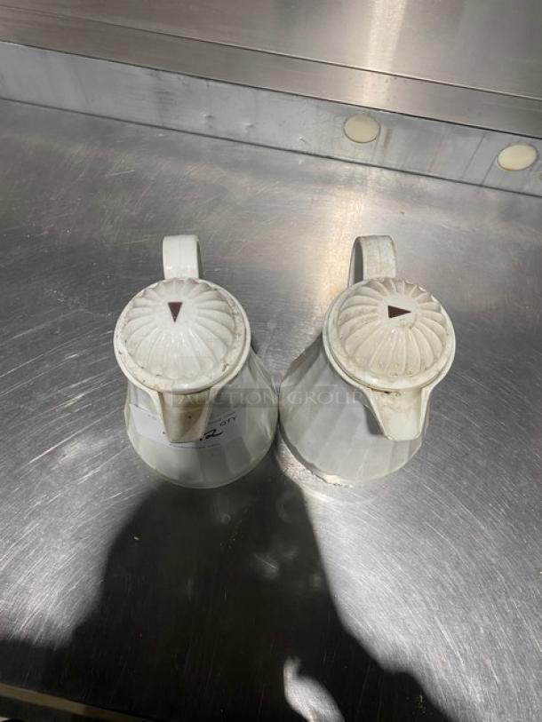 Commercial White Pitchers With Lids! 2X Your Bid! - Image 8 of 8