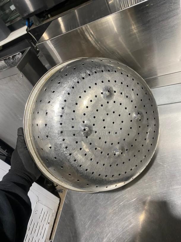 Commercial Perforated Stainless Steel Stainers! 4X Your Bid! - Image 4 of 7