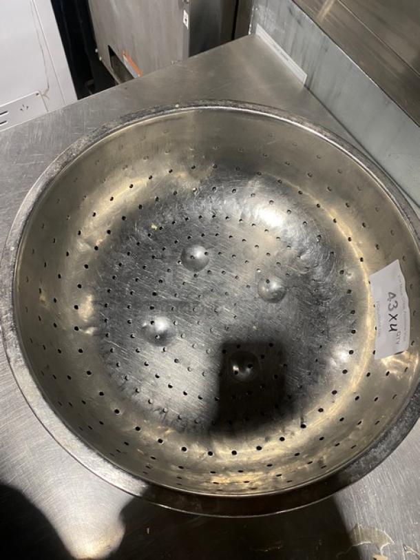 Commercial Perforated Stainless Steel Stainers! 4X Your Bid! - Image 5 of 7
