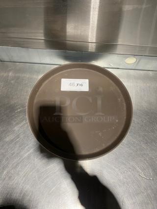 Cambro Camtread Series Commercial Brown Round Serving Trays! 10X Your Bid!