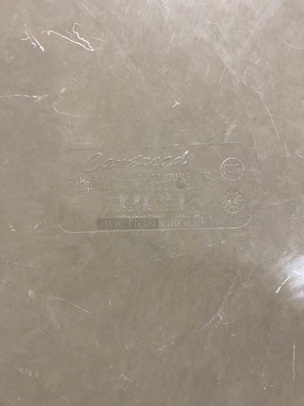 Cambro Camtread Series Commercial Brown Round Serving Trays! 10X Your Bid! - Image 6 of 7