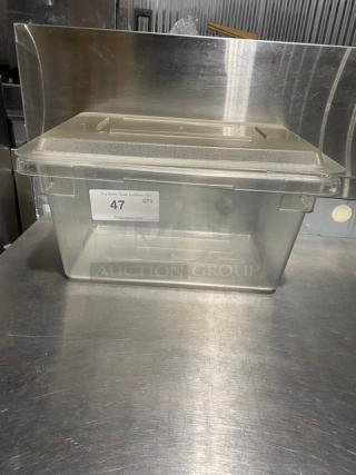 Cambro Commercial Clear Polycarbonate Food Pan! With Lid!