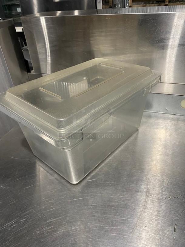 Cambro Commercial Clear Polycarbonate Food Pan! With Lid! - Image 3 of 10