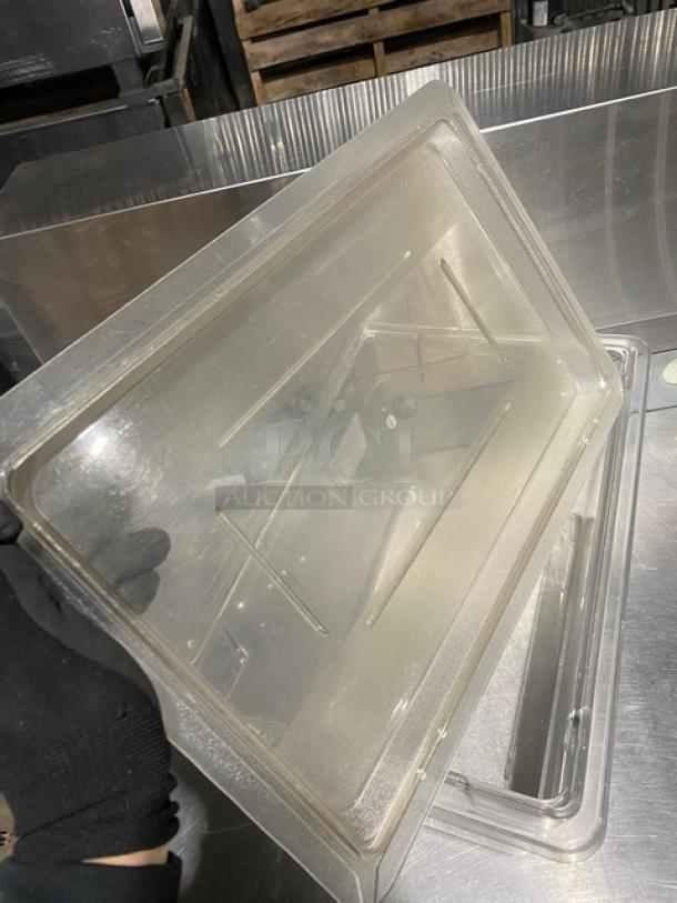 Cambro Commercial Clear Polycarbonate Food Pan! With Lid! - Image 5 of 10