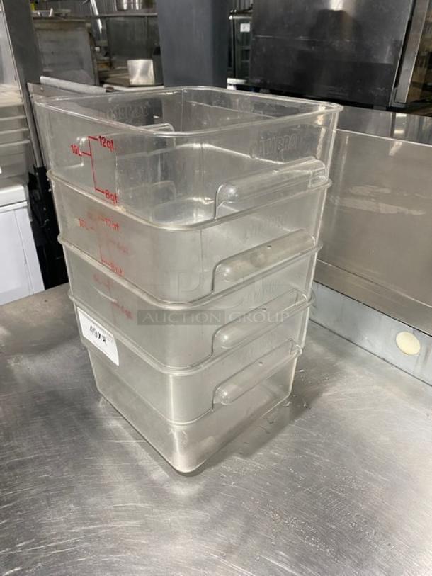 Cambro Commercial Clear Polycarbonate Food Pans! With Side Handles! 4X Your Bid! - Image 2 of 9