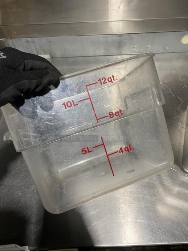 Cambro Commercial Clear Polycarbonate Food Pans! With Side Handles! 4X Your Bid! - Image 5 of 9