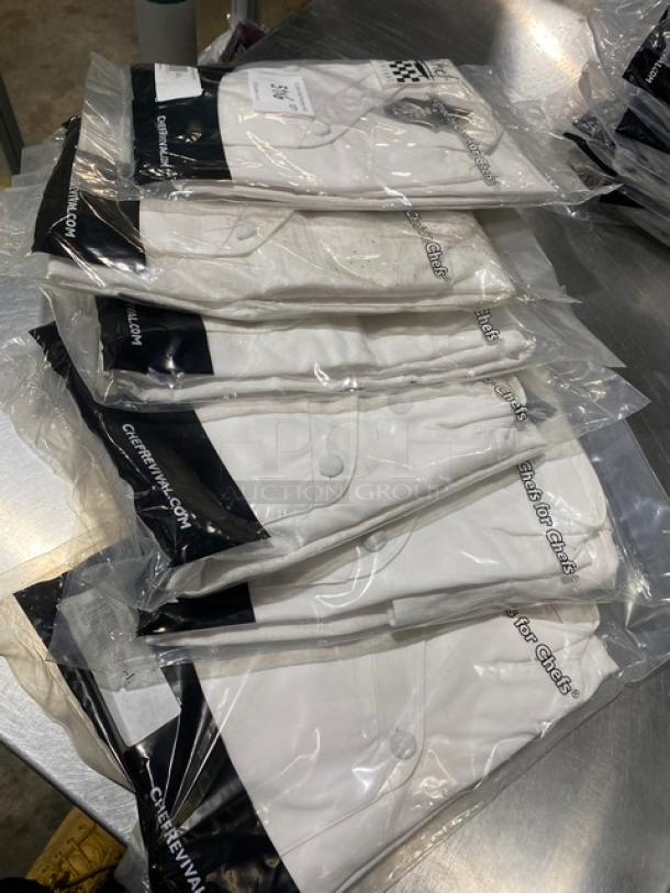 New! Chef Revival Commercial White Corporate Jacket Chef Coats! Model: J006-L!  6X Your Bid! - Image 2 of 5