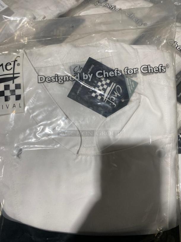 New! Chef Revival Commercial White Classic Jacket Chef Coats! Model: J023-XL! 6X Your Bid! - Image 5 of 5