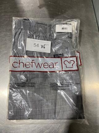 New! Chefwear Commercial Plaid Style XL Chef Pants! 6X Your Bid!