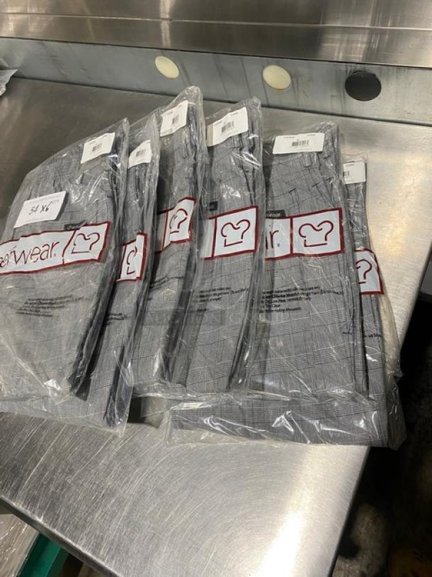 New! Chefwear Commercial Plaid Style XL Chef Pants! 6X Your Bid! - Image 5 of 5