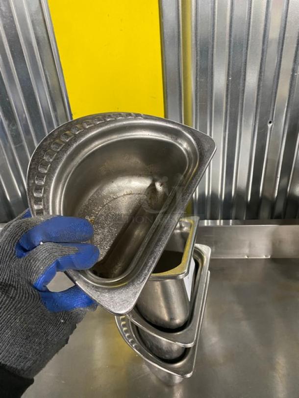 Bon Chef Commercial Stainless Steel Decorative Bolero Design Half Oval Food Pans! 4X Your Bid! - Image 6 of 9