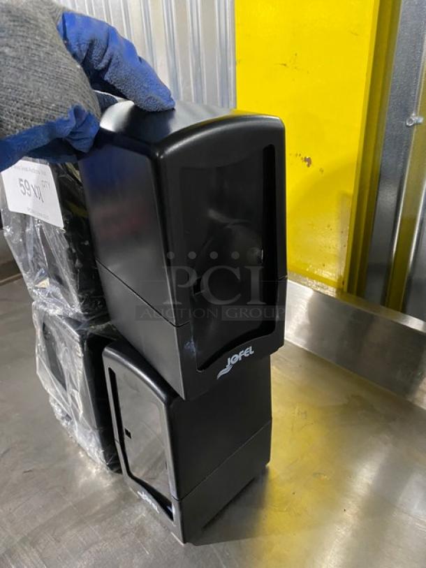 New! Jofel CFS Brands Commercial Black Rectangular Tabletop Napkin Dispensers! 4X Your Bid! - Image 3 of 5