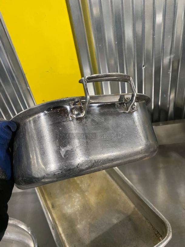 Mixed Commercial Stainless Steel & Aluminum Baking/Roasting Pans! With Handles! 3X Your Bid! - Image 6 of 11
