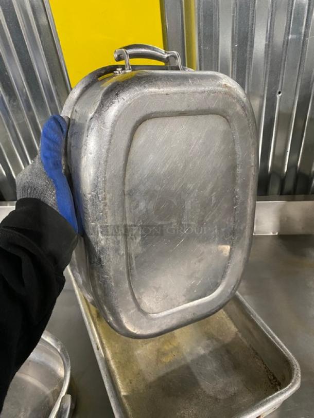 Mixed Commercial Stainless Steel & Aluminum Baking/Roasting Pans! With Handles! 3X Your Bid! - Image 7 of 11