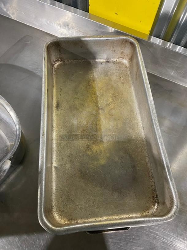 Mixed Commercial Stainless Steel & Aluminum Baking/Roasting Pans! With Handles! 3X Your Bid! - Image 8 of 11