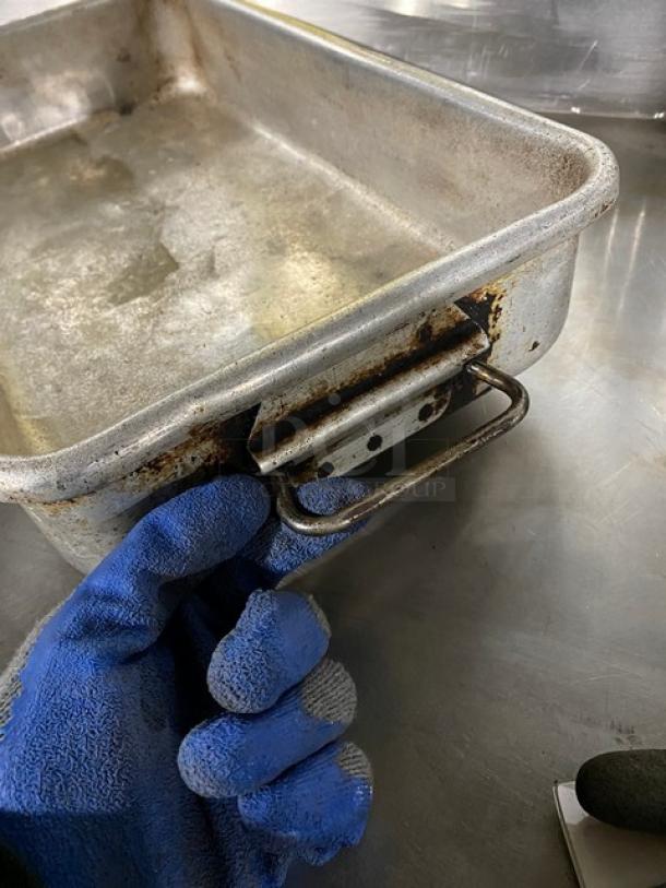 Mixed Commercial Stainless Steel & Aluminum Baking/Roasting Pans! With Handles! 3X Your Bid! - Image 9 of 11