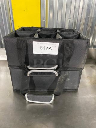Rubbermaid Executive Series Commercial Gray Teflon Coated 6-Compartment Tote Style Multi-Use Caddys! With Adjustable/Removable Dividers! Model: 1902468! 2X Your Bid!