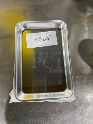 New! Winco Commercial Heavy-Duty Aluminum Eighth Size Bun/Sheet Pans! 10X Your Bid!