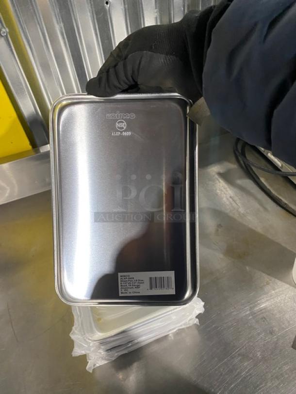 New! Winco Commercial Heavy-Duty Aluminum Eighth Size Bun/Sheet Pans! 10X Your Bid! - Image 5 of 9