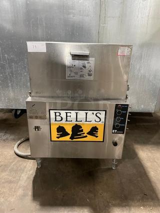 American Dish Service ET Series Commercial Stainless Steel Undercounter Dishwashing Machine! With Full Size Cup Rack! Model: ET-A-M SN: 26014! 120V! On Legs!