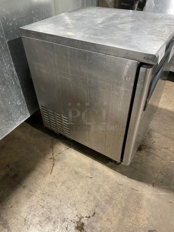 Turbo-Air Super Deluxe Series Commercial Stainless Steel Solid Single Door Undercounter Refrigerator! With Poly Coated Wire Rack! Model: TUR-28SD! 115V 1 Phase! On Casters! - Image 2 of 9