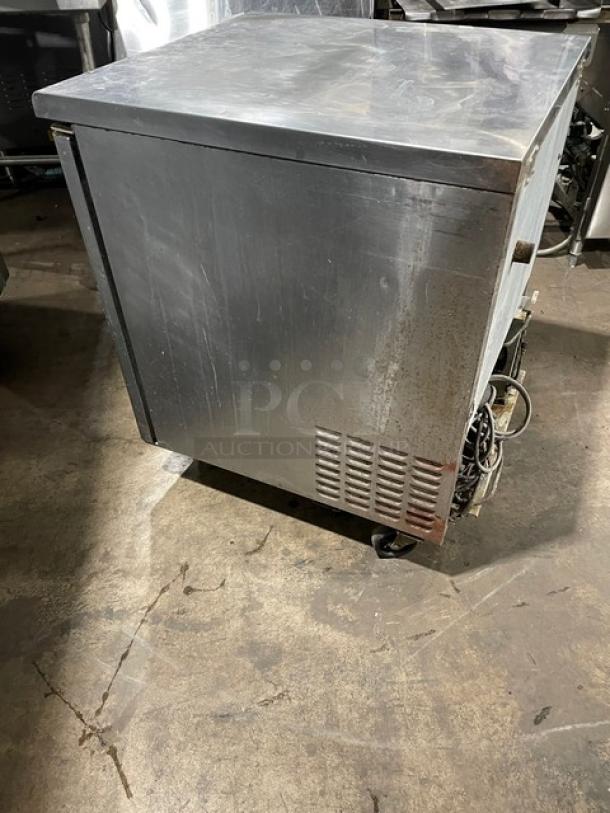 Turbo-Air Super Deluxe Series Commercial Stainless Steel Solid Single Door Undercounter Refrigerator! With Poly Coated Wire Rack! Model: TUR-28SD! 115V 1 Phase! On Casters! - Image 4 of 9
