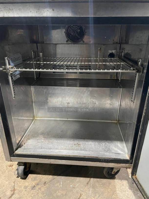 Turbo-Air Super Deluxe Series Commercial Stainless Steel Solid Single Door Undercounter Refrigerator! With Poly Coated Wire Rack! Model: TUR-28SD! 115V 1 Phase! On Casters! - Image 5 of 9