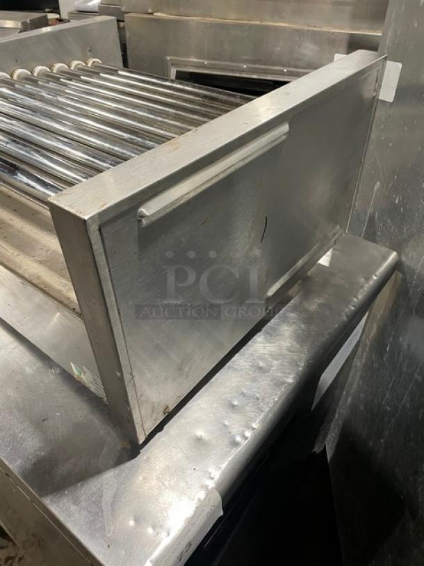 Star Grill-Max Commercial Stainless Steel Electric Powered Countertop 30 Count Hot Dog Roller Grill! With Slanted Chrome Rollers! With Seal-Max Heavy-Duty Roller Bearings & Dual Seals! Model: 30C SN: C3003122! 120V 1 Phase! - Image 3 of 9