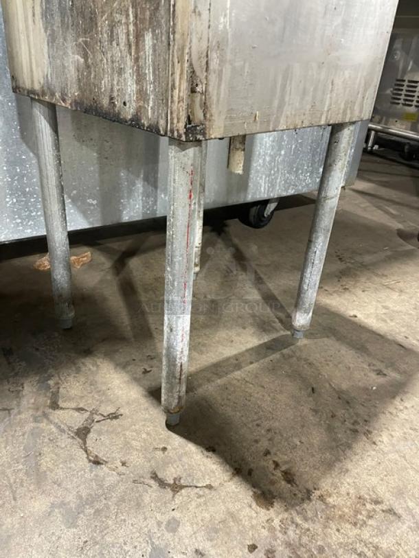 Krowne Commercial Stainless-Steel Free-Standing Underbar Drainboard! With Back Splash! On Legs! - Image 7 of 8