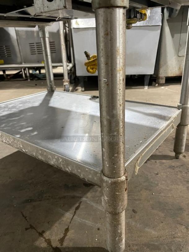 Eagle Group Commercial Stainless Steel Natural Gas Powered Free Standing Two Pan Sealed Well Water Bath Steam Table! With Removable Cutting Board! With Undershelf! Model: ASWT2-NG SN: 1910170002! On Legs! - Image 8 of 12