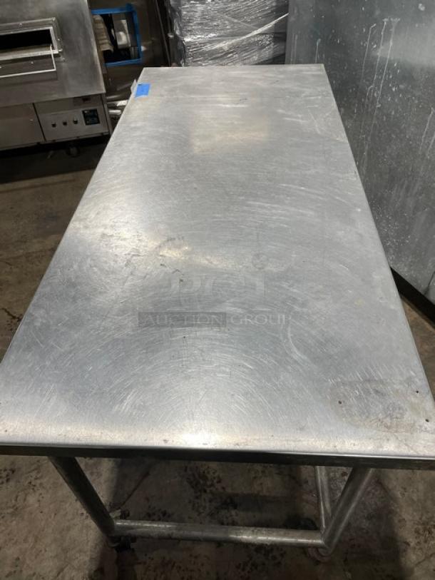 Commercial Stainless Steel Worktop Table! On Casters! - Image 9 of 9