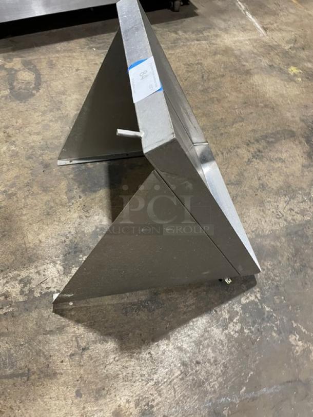 Eagle Group Commercial Stainless Steel Solid Wall Mount Slanted Rack Shelf! With Right Side Drip Tube! Model: 606641 SN: 0704250351! - Image 2 of 9