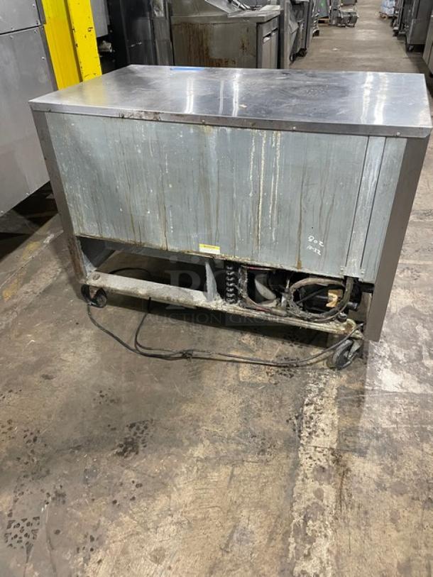 Beverage-Air Commercial Stainless Steel 2 Door Undercounter Refrigerator! With Stainless Steel Worktop! Model: UCR48A SN: 7901764! 115V 1 Phase! On Casters! - Image 3 of 9
