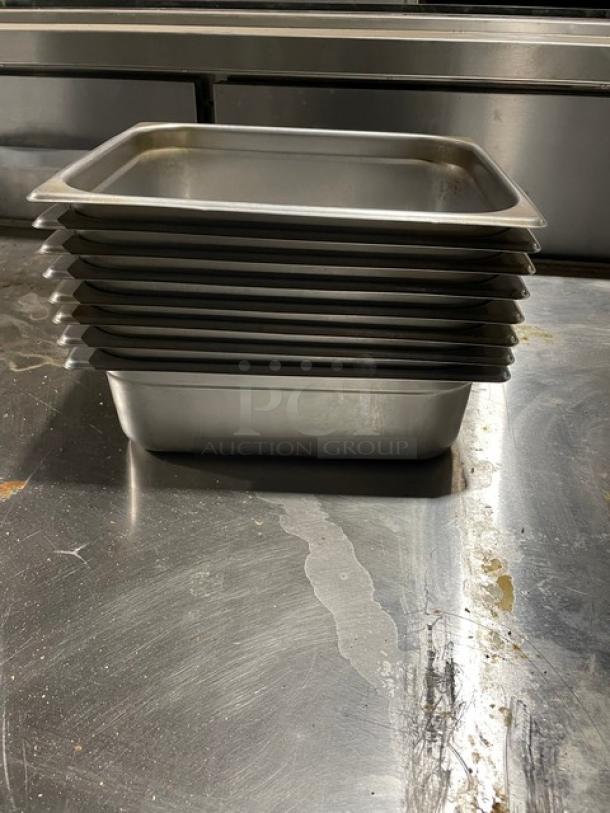 Winco Commercial Stainless Steel Steamtable/Hotel Pans! 8X Your Bid! - Image 1 of 8