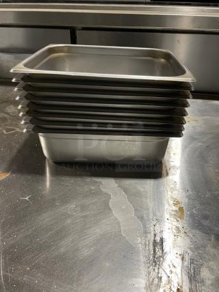 Winco Commercial Stainless Steel Steamtable/Hotel Pans! 8X Your Bid!
