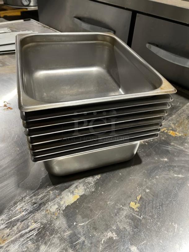 Winco Commercial Stainless Steel Steamtable/Hotel Pans! 8X Your Bid! - Image 2 of 8