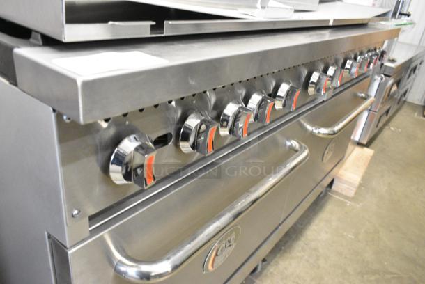 BRAND NEW SCRATCH AND DENT! Cooking Performance Group S60-N 351S60N Stainless Steel Commercial Natural Gas 10 Burner 60" Range with 2 Standard Ovens. 360,000 BTU - Image 3 of 9