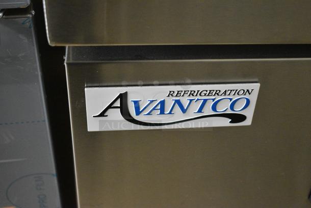 BRAND NEW SCRATCH AND DENT! 2024 Avantco 178CBE72HC Stainless Steel Commercial 4 Drawer Refrigerated Chef Base on Commercial Casters. 115 Volts, 1 Phase. Tested and Working! - Image 2 of 9
