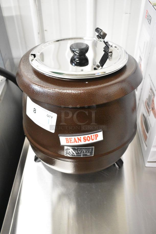 BRAND NEW SCRATCH AND DENT! Avantco 177S30CP 11 Qt. Copper Soup Kettle Warmer. 120 Volts, 1 Phase. Tested and Working! - Image 1 of 7