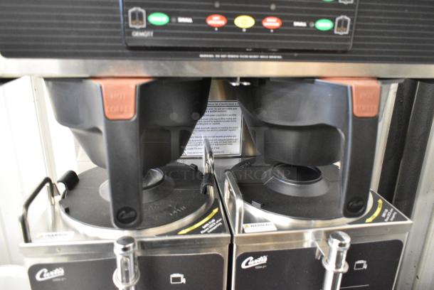 BRAND NEW SCRATCH AND DENT! Curtis GEMTS10A1000 Stainless Steel Commercial Countertop Double Coffee Machine w/ Hot Water Dispenser, 2 Satellites and 2 Poly Brew Baskets. 220 Volts, 1 Phase. - Image 4 of 11