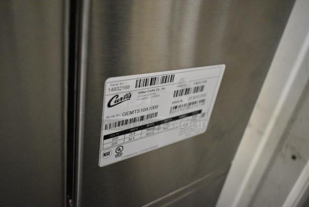 BRAND NEW SCRATCH AND DENT! Curtis GEMTS10A1000 Stainless Steel Commercial Countertop Double Coffee Machine w/ Hot Water Dispenser, 2 Satellites and 2 Poly Brew Baskets. 220 Volts, 1 Phase. - Image 10 of 11