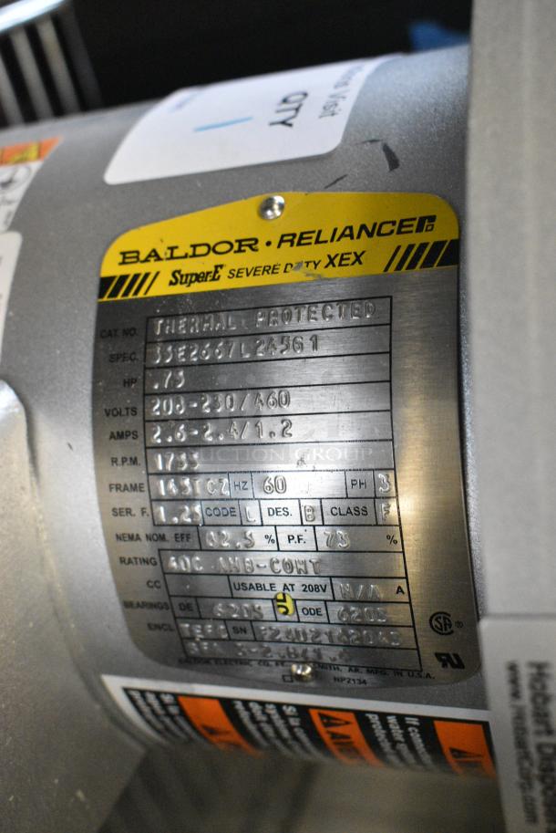 BRAND NEW SCRATCH AND DENT! Hobart FD4-750 Metal Commercial Garbage Disposal. 208-230/460 Volts, 3 Phase. - Image 6 of 6