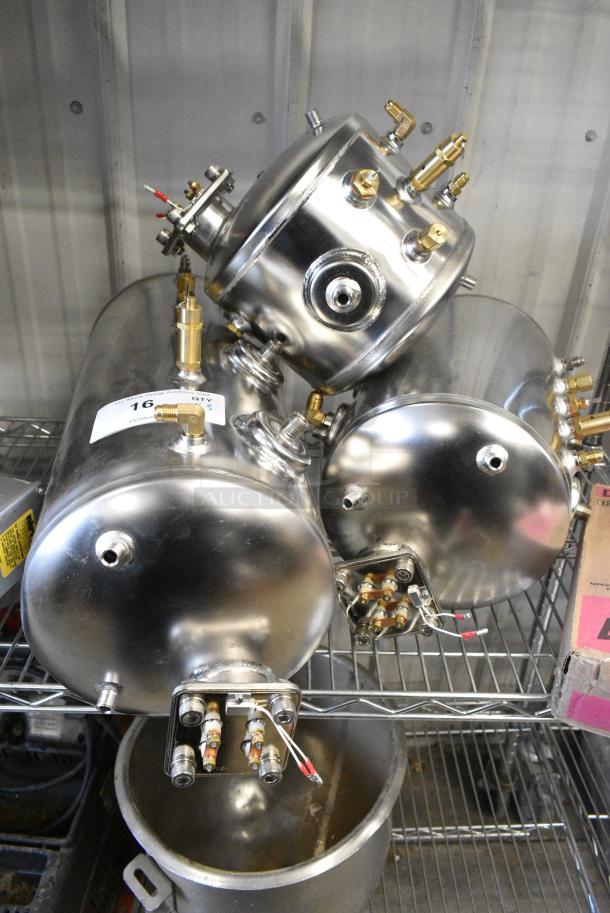 3 BRAND NEW SCRATCH AND DENT! Stainless Steel Tanks Including Two 220V4KW, 110VL5KW. 3 Times Your Bid! - Image 1 of 10