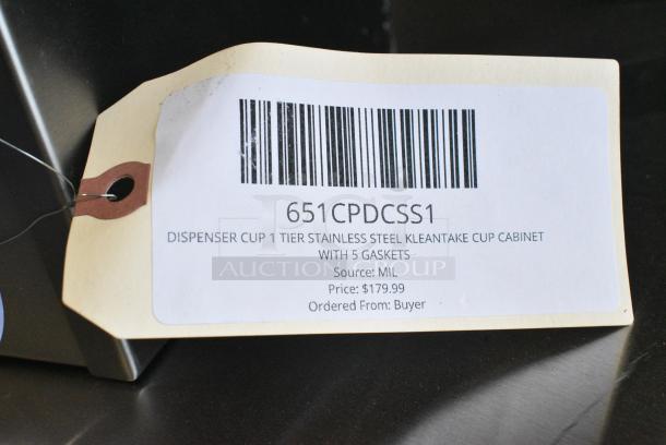 2 BRAND NEW SCRATCH AND DENT! Items Including 651CPDCSS1 KleanTake by ServSense Stainless Steel Countertop 8-44 oz. Cup Dispenser Cabinet - 1 Slot and 651CPDCSS2 KleanTake by ServSense Stainless Steel Countertop 8-44 oz. Cup Dispenser Cabinet - 2 Slots. 2 Times Your BId! - Image 4 of 7