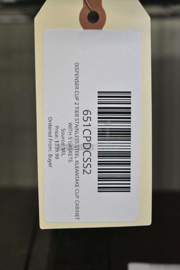 2 BRAND NEW SCRATCH AND DENT! Items Including 651CPDCSS1 KleanTake by ServSense Stainless Steel Countertop 8-44 oz. Cup Dispenser Cabinet - 1 Slot and 651CPDCSS2 KleanTake by ServSense Stainless Steel Countertop 8-44 oz. Cup Dispenser Cabinet - 2 Slots. 2 Times Your BId! - Image 7 of 7