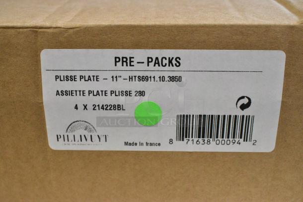 BRAND NEW SCRATCH AND DENT! Box of 4 Pillivuyt HTS6911.10.3850 White Plates - Image 7 of 7