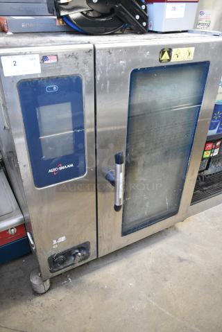 2017 Alto Shaam CTP10-10E Stainless Steel Commercial Electric Powered Combi Convection Oven. 208-230 Volts, 3 Phase.